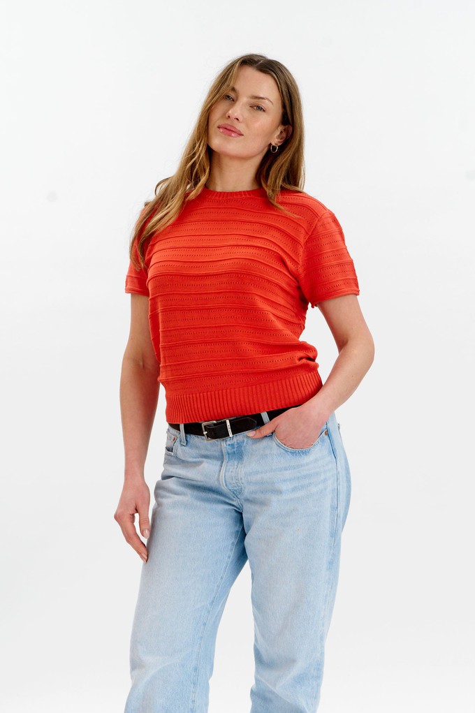 POSEY Organic Cotton Knit Tee - Red from KOMODO