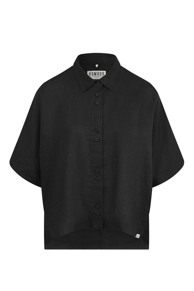 KIMONO Organic Linen Shirt - Black from KOMODO