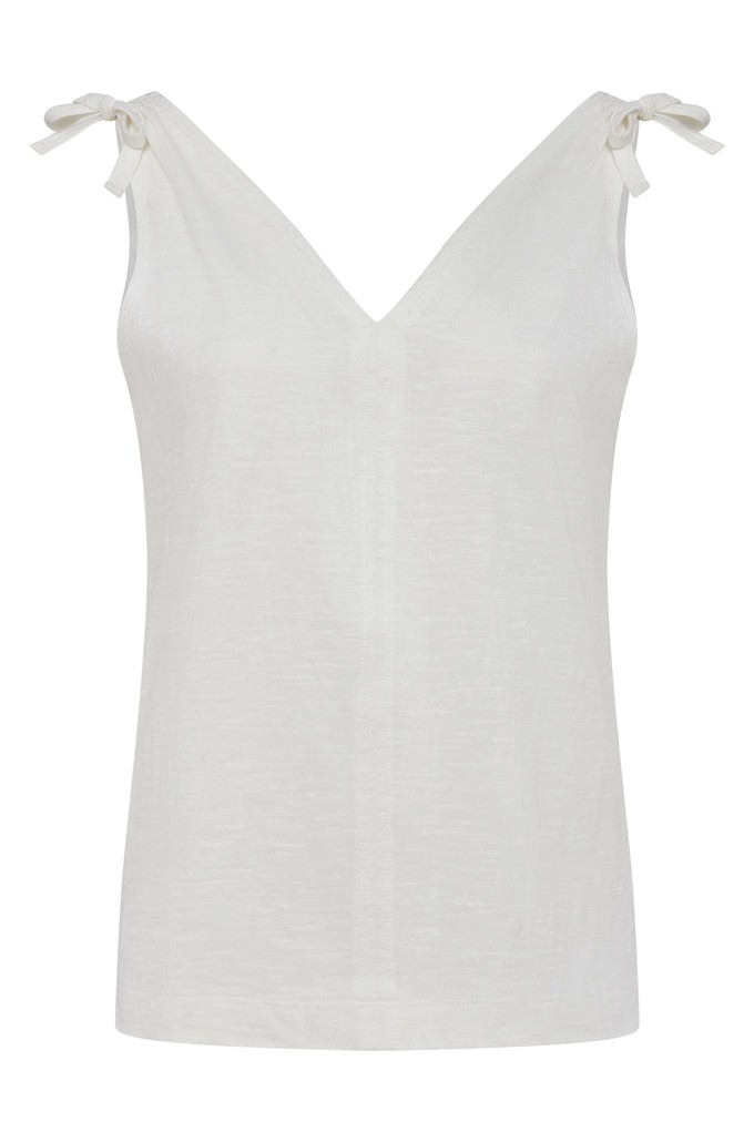 CELIA - GOTS Organic Cotton Vest Off White from KOMODO