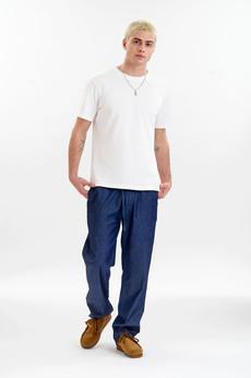 JOSHUA Organic Cotton Trouser - Mid Wash via KOMODO