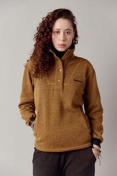 MOON - Womens Recycled PET Fleece Mustard via KOMODO