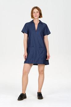 TALIA Organic Cotton dress - midwash via KOMODO
