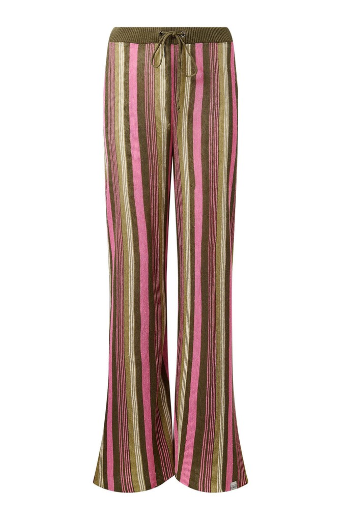 TALITH - Linen Knit Trouser - Stripe from KOMODO