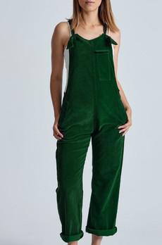 MARY-LOU Green - GOTS Organic Cotton Cord Dungarees by Flax & Loom from KOMODO