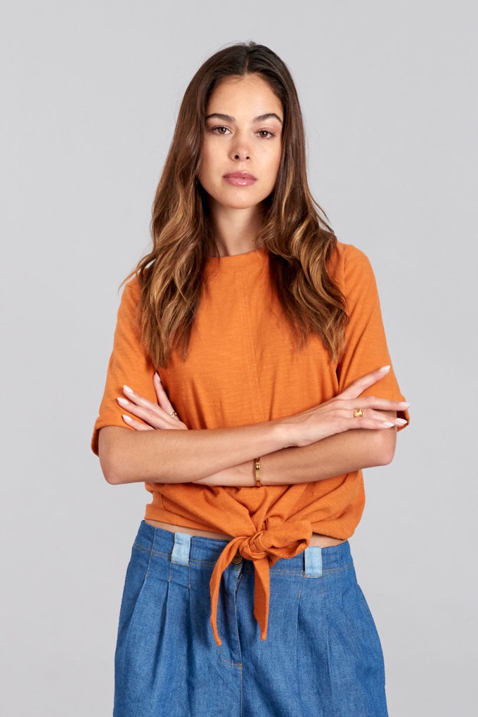 ANISA - GOTS Organic Cotton Top Burnt Orange from KOMODO