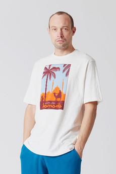 DESERT TOURS - Organic Cotton Tee Off-White via KOMODO