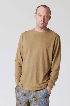 HAKON -  Organic Cotton Long Sleeve Tee Moss Green via KOMODO