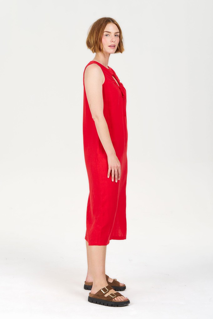 SHANTI Tencel Linen Dress - Coral from KOMODO
