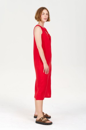 SHANTI Tencel Linen Dress - Coral from KOMODO