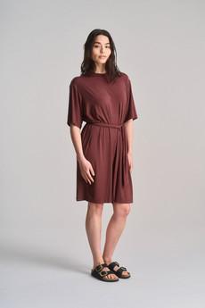 SADIE - Modal Jersey Dress - Chocolate via KOMODO