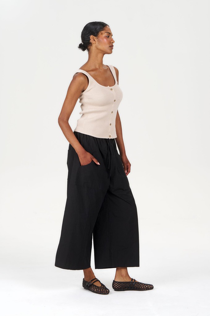 CLEO Organic Cotton Trouser - Black from KOMODO