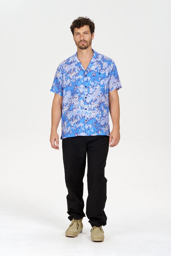 SPINDRIFT Printed Tencel Shirt - Acid Blue from KOMODO