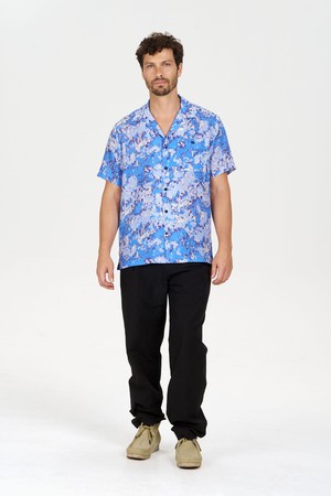 SPINDRIFT Printed Tencel Shirt - Acid Blue from KOMODO