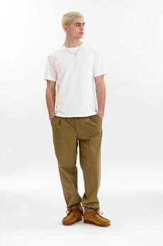 BOWIE Organic Cotton Trouser - Olive via KOMODO