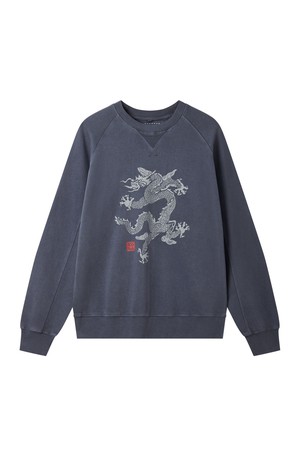 DRAGON Organic Cotton Sweat - Washed Black from KOMODO