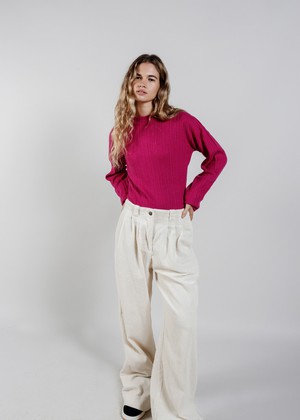 LUCKY Wool Blend Jumper - Fuschia from KOMODO