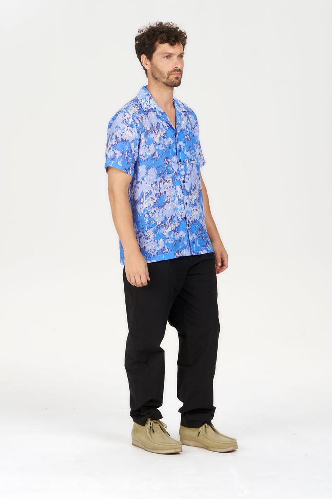 SPINDRIFT Printed Tencel Shirt - Acid Blue from KOMODO