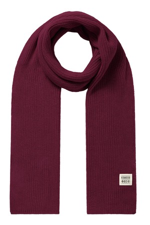LONDON - GOTS Organic Cotton Scarf Wine Red from KOMODO