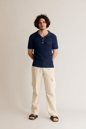 OLIVER - Organic Cotton Polo Top Dark Navy from KOMODO