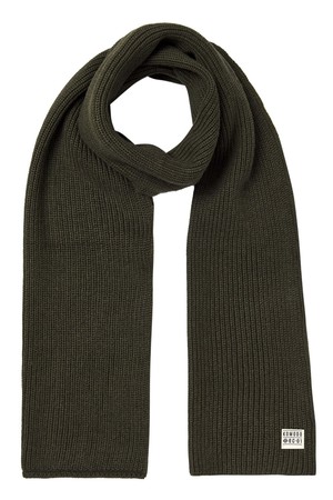 SENDAI - GOTS Organic Cotton Scarf Dark Khaki from KOMODO
