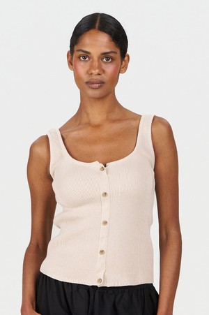 COVE Vest Organic Cotton Vest - Sand from KOMODO