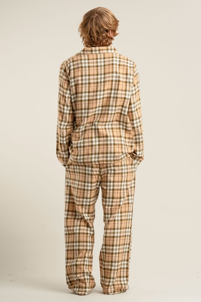 JIM JAM Mens Organic Cotton Pyjama Set - Sand from KOMODO