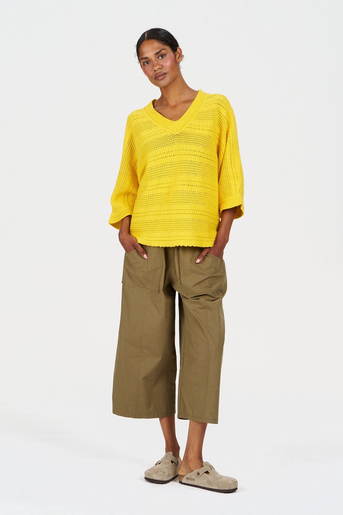 CLEO Organic Cotton Trouser - Khaki from KOMODO