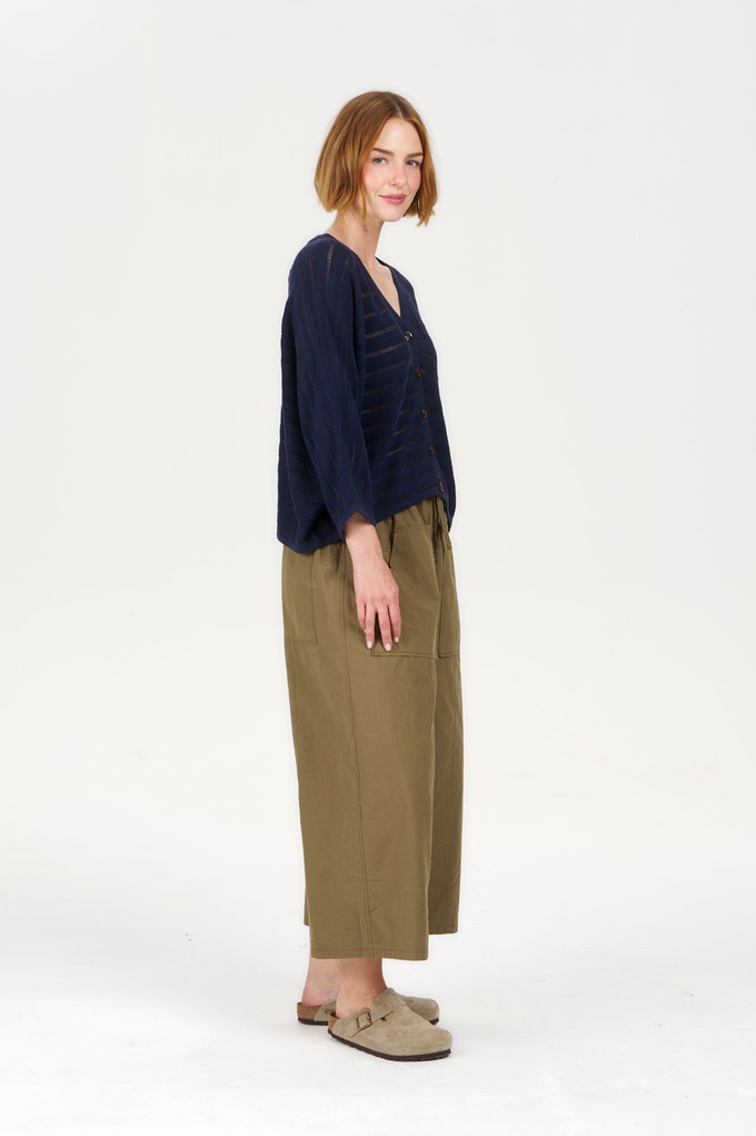 CLEO Organic Cotton Trouser - Khaki from KOMODO