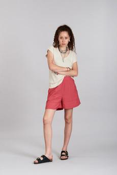MAYA - Rayon Pink Shorts via KOMODO