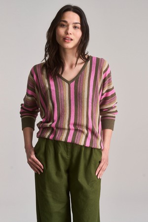 CLOVER - Linen Jumper - Stripe from KOMODO