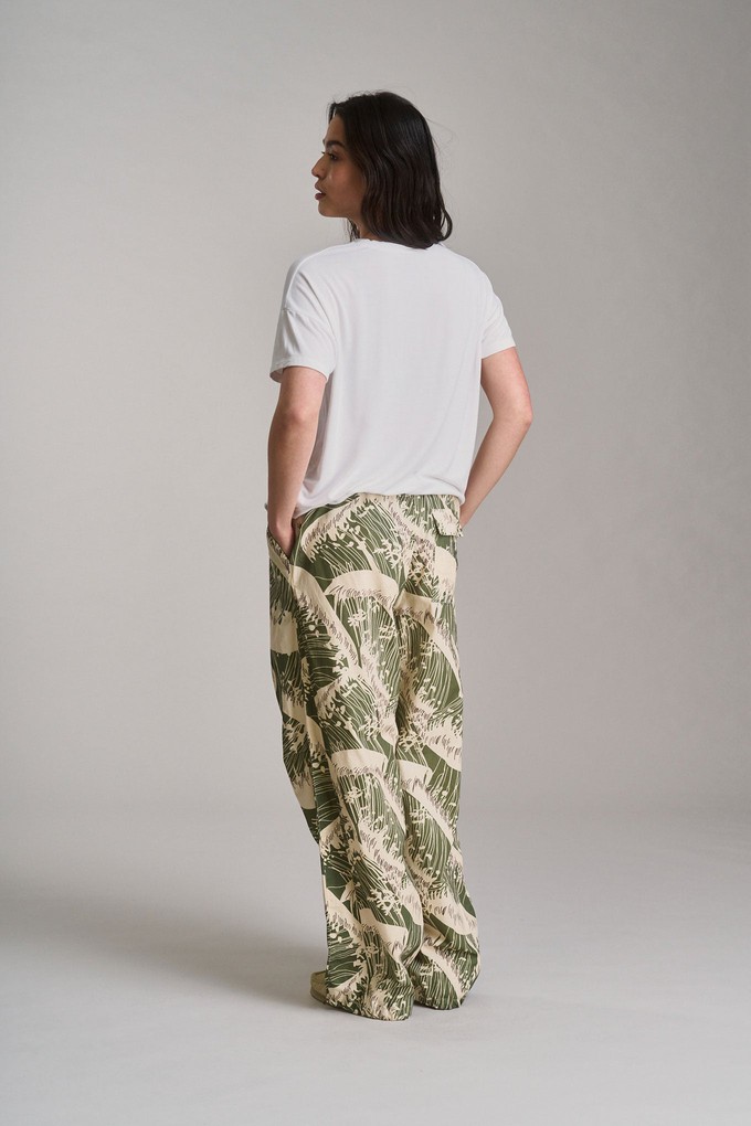 SAFARI - Womens Organic Cotton Trouser - Wave Print from KOMODO