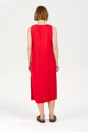 SHANTI Tencel Linen Dress - Coral from KOMODO