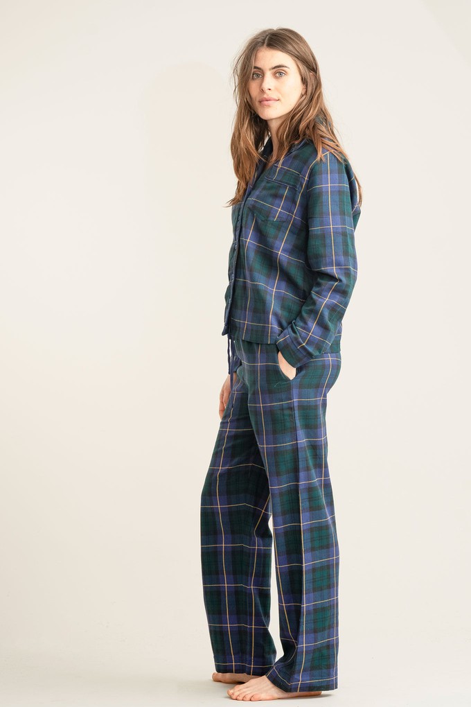 JIM JAM Womens Organic Cotton Pyjama Set - Black Watch from KOMODO