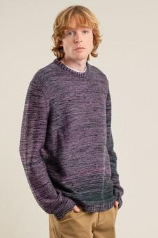 GLITCH - Merino Wool Jumper Fuschia via KOMODO