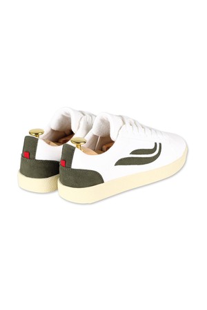 G-HELA Cornwaste Eco Trainer by GENESIS - White / Olive from KOMODO