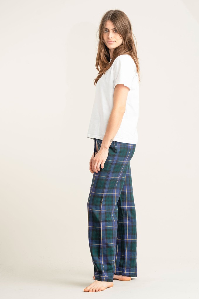 JIM JAM Womens Organic Cotton Pyjama Bottoms - Black Watch from KOMODO