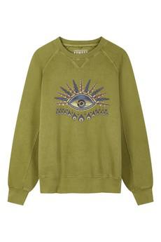 ANTON Komodo Eye  - Organic Cotton Sweat Olive via KOMODO
