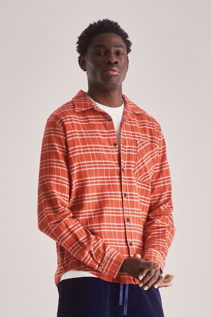 SANTI Organic Cotton Flannel Shirt - Red from KOMODO