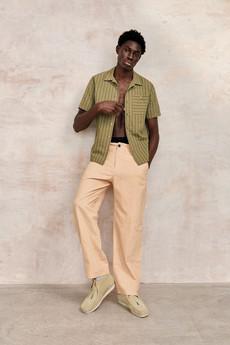 SPINDRIFT - Organic Cotton Shirt - Green Stripe via KOMODO