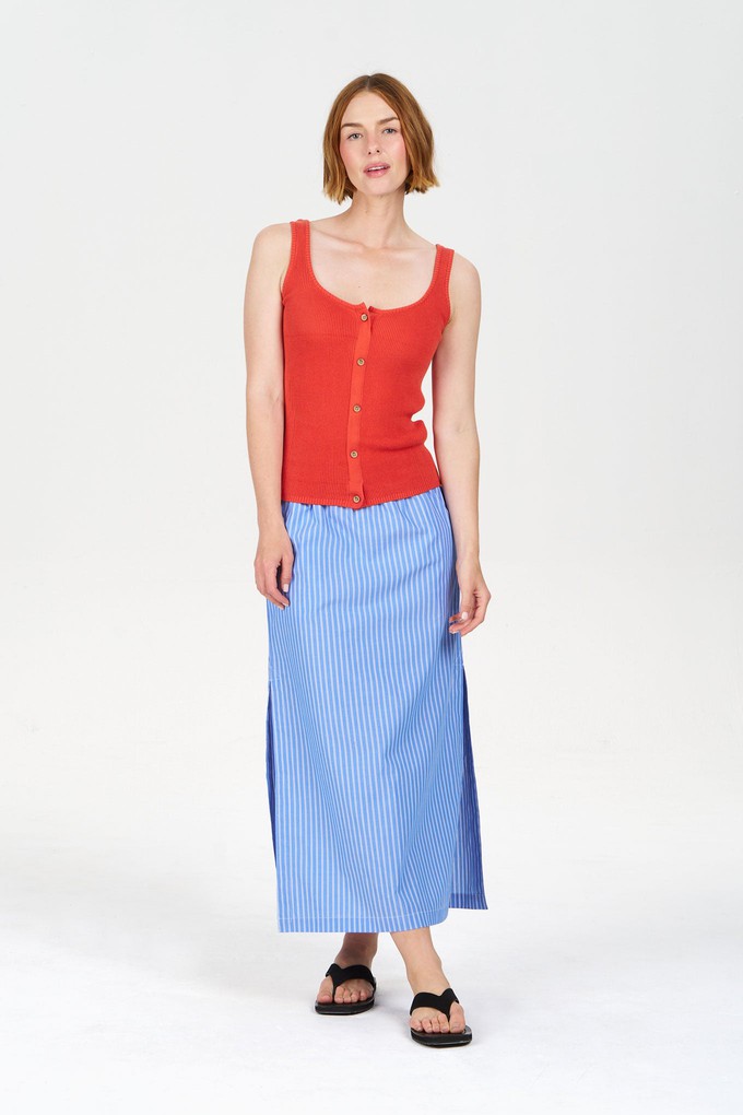 COVE Vest Organic Cotton Vest - Orange from KOMODO