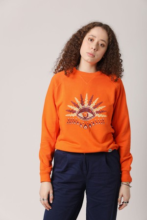 KOMODO'S EYE Organic Cotton Crewneck Orange from KOMODO