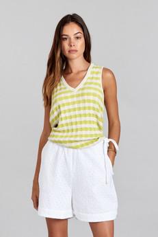 MALA - Organic Cotton Vest Lime via KOMODO