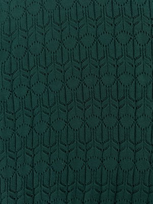 MILA - Organic Cotton Pointelle Knit Vest Dark Green from KOMODO