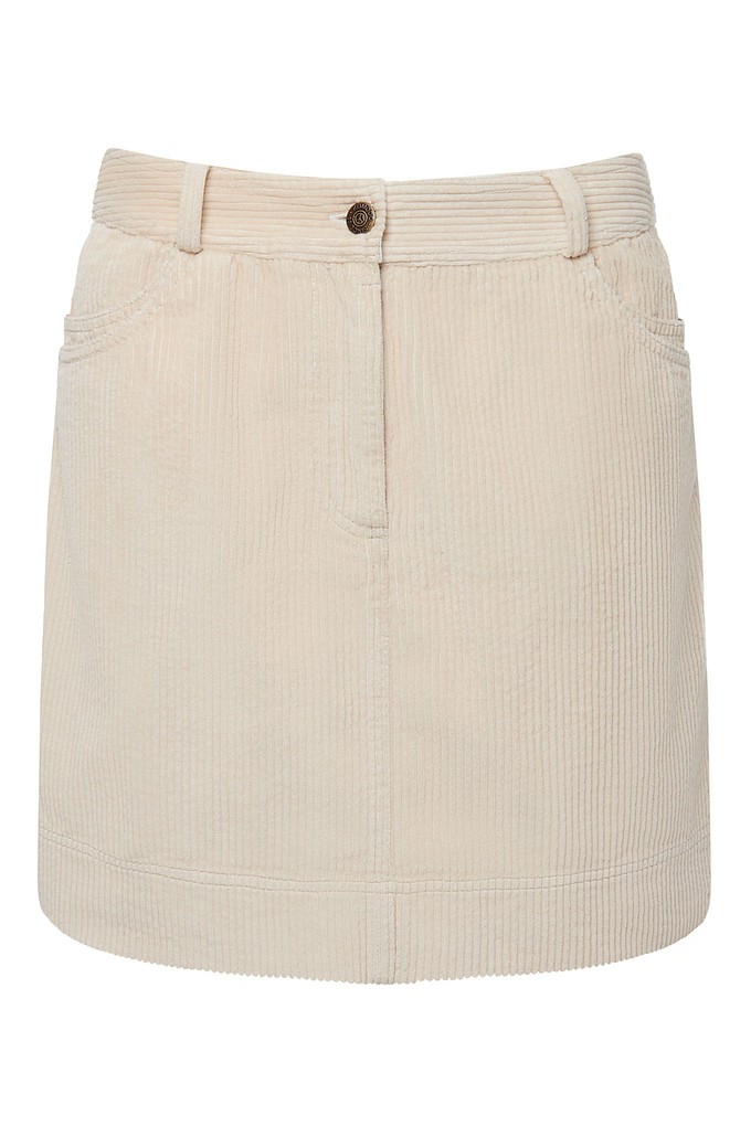 LEONI - Organic Cotton Cord Miniskirt Winter White from KOMODO
