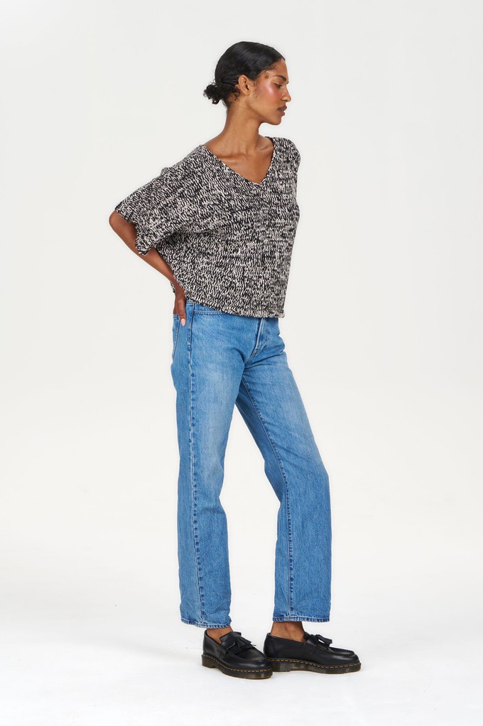 TERESA Organic Cotton Jumper - Black & White from KOMODO