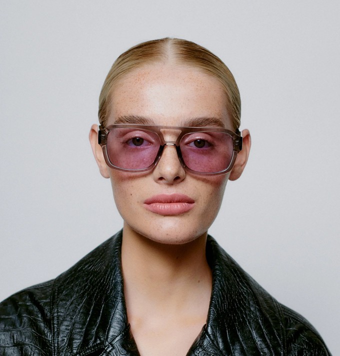 KAYA - Grey Transparent Sunglasses by A.Kjaerbede from KOMODO