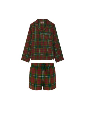 JIM JAM Womens - GOTS Organic Cotton Pyjama Shorts Set Green from KOMODO