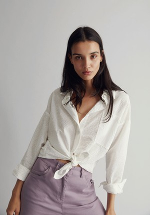 HANAKO Organic Cotton Shirt - White from KOMODO