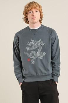 DRAGON Organic Cotton Sweat - Washed Black via KOMODO