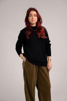KATE Merino Wool Jumper - Black via KOMODO